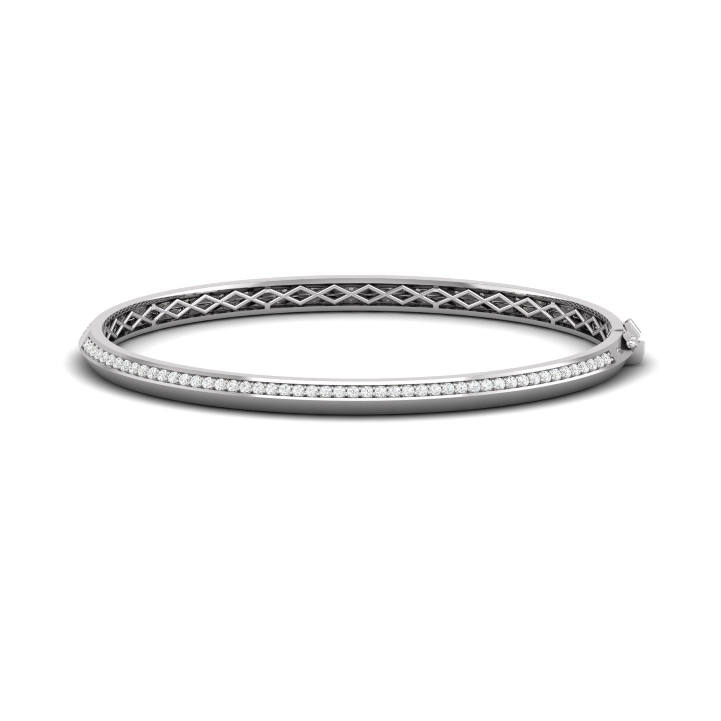 Diamond Knife Edge Bangle