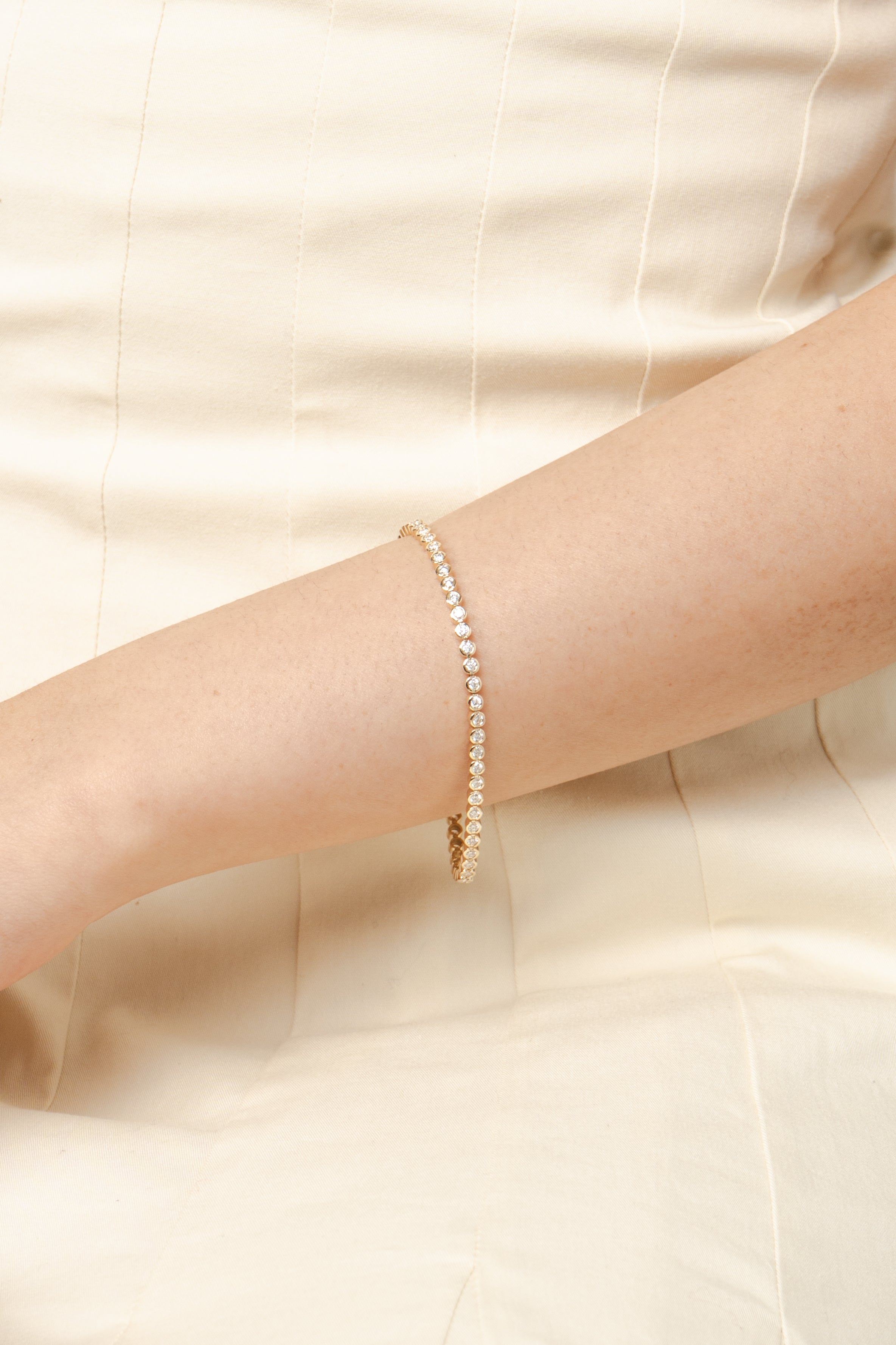 Diamond Bezel Tennis Bracelet