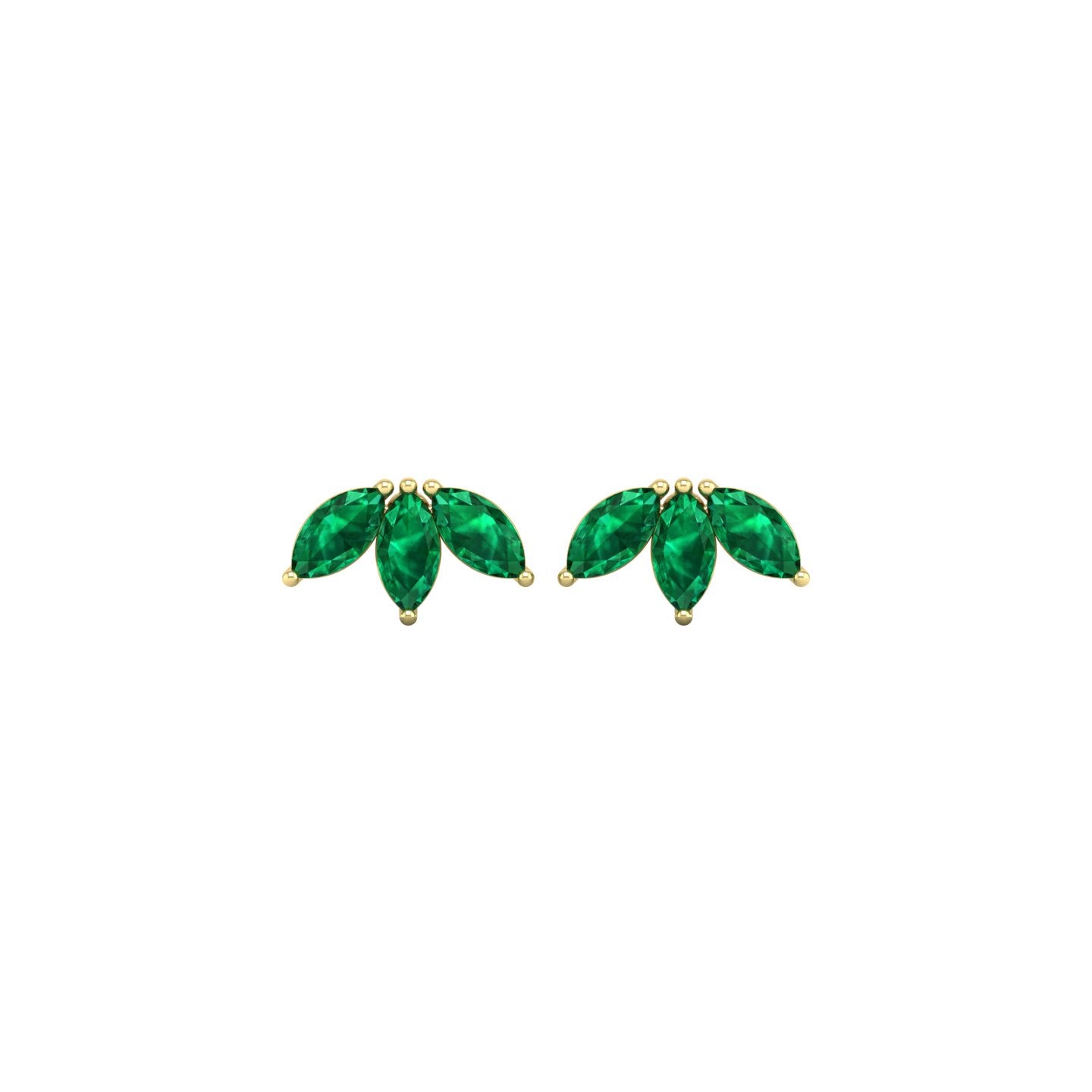 Emerald Stud Earrings