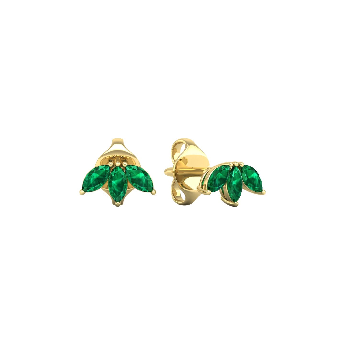 Emerald Stud Earrings