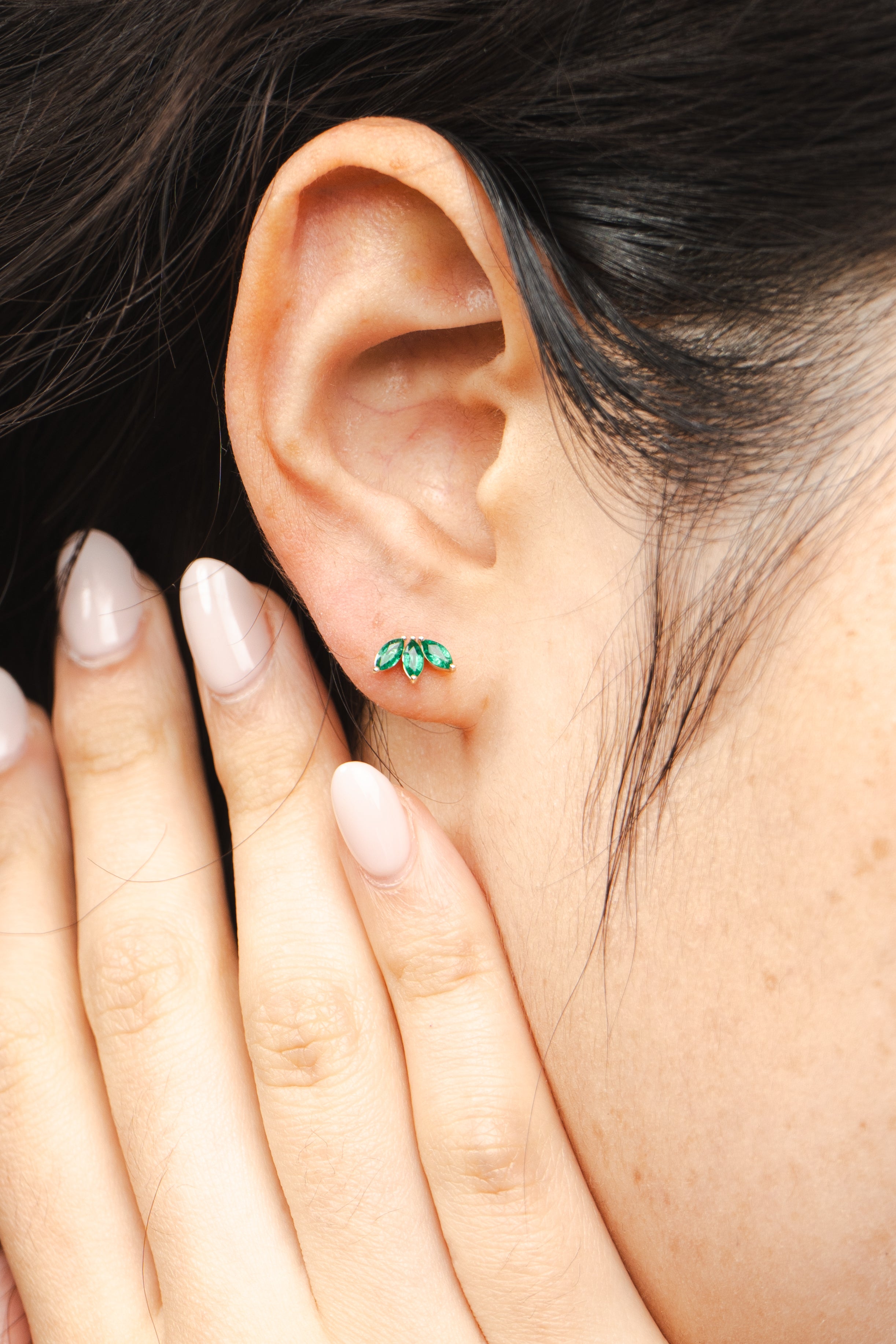Emerald Stud Earrings