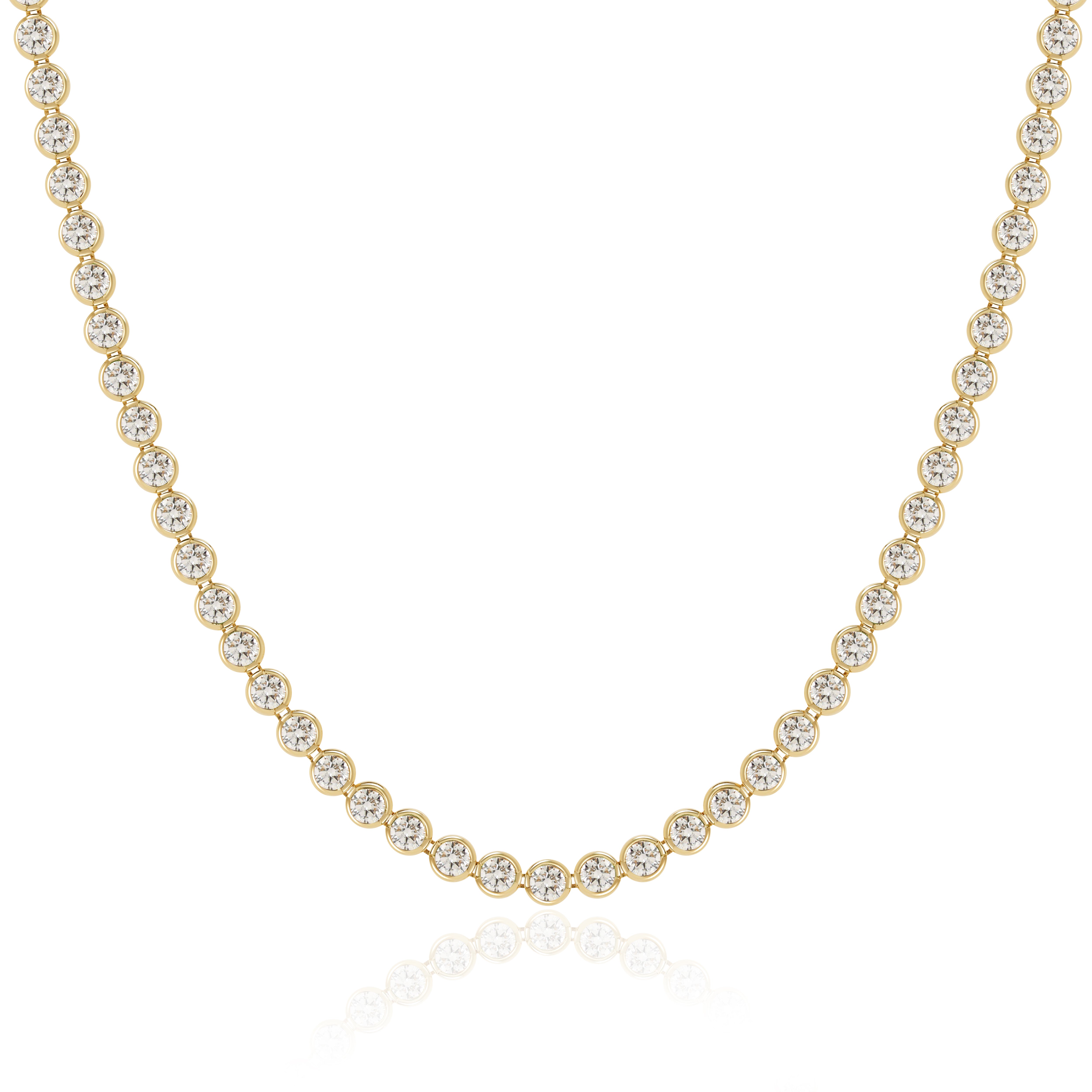 Diamond Bezel Eternity Necklace