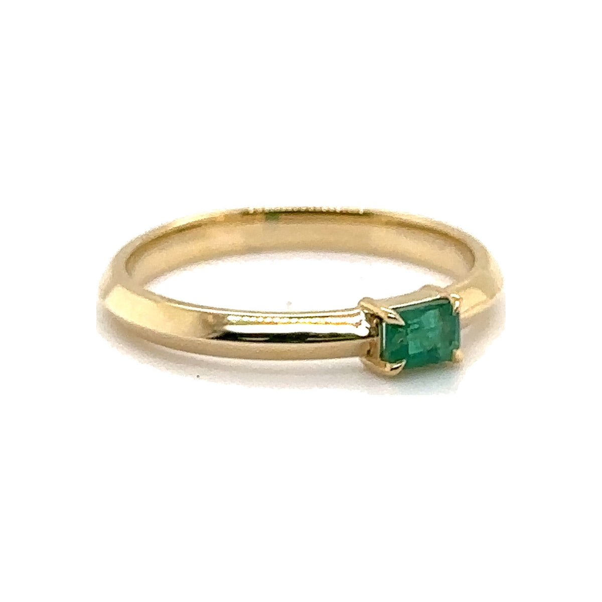 Emerald Solitaire Petite Ring