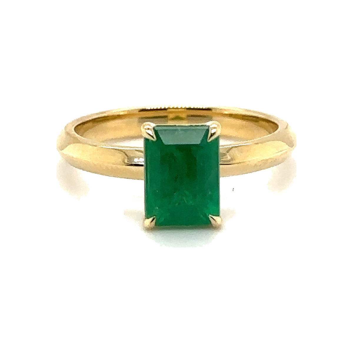 Emerald Solitaire Ring