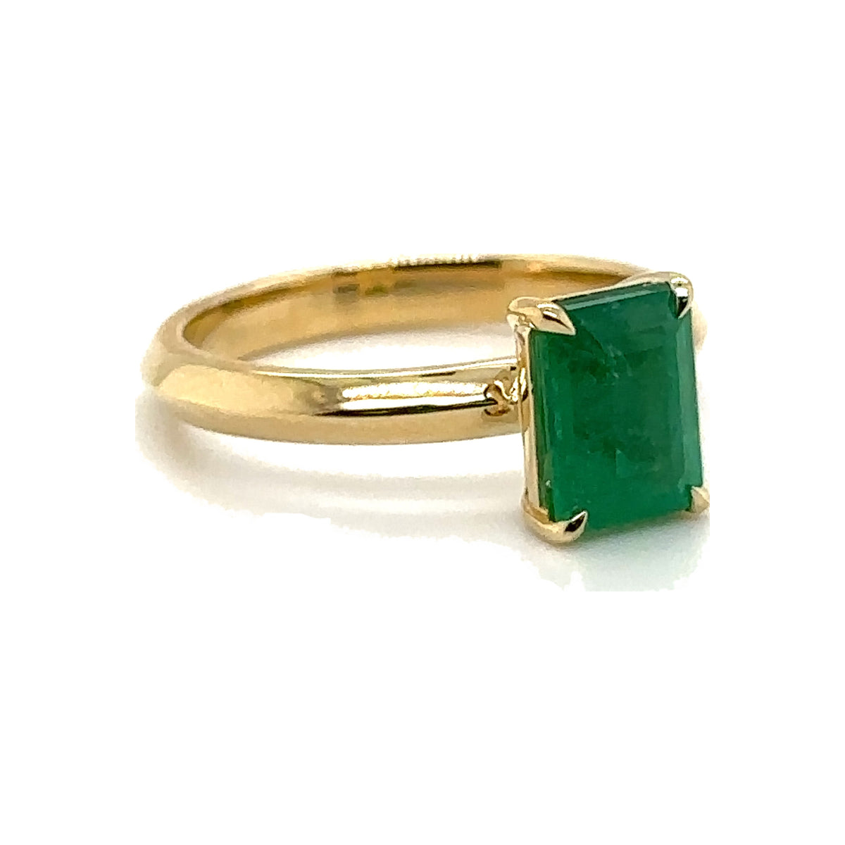 Emerald Solitaire Ring