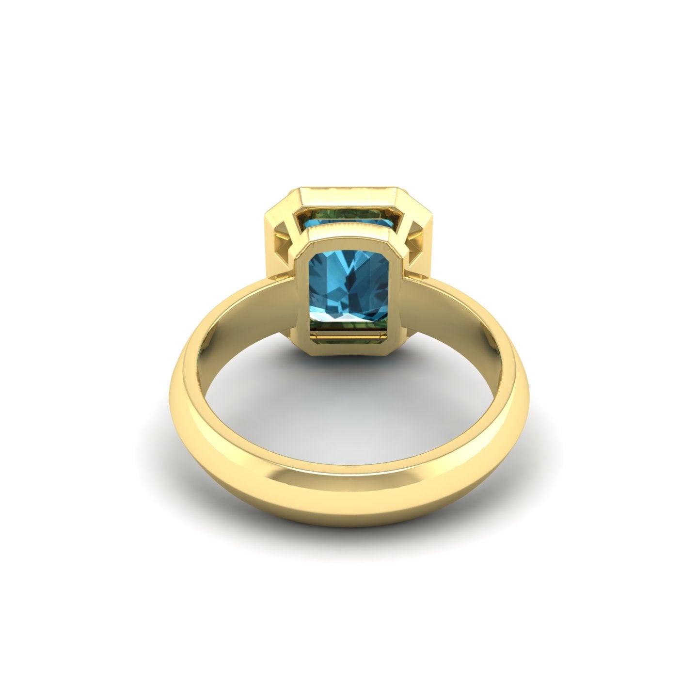 London Blue Topaz Bezel Ring