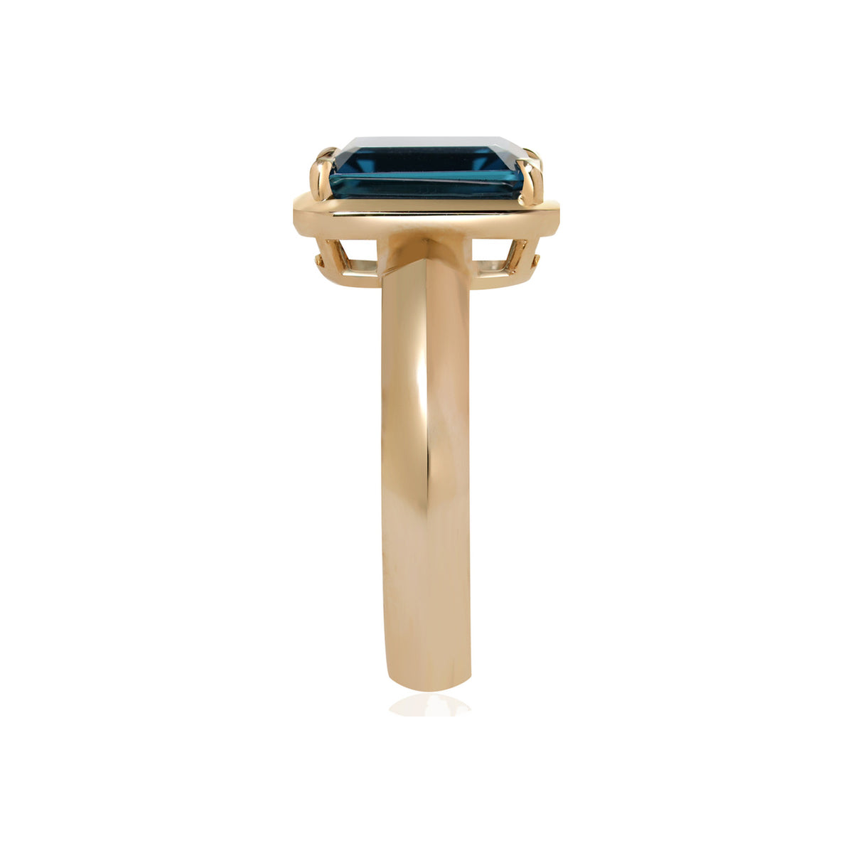 London Blue Topaz Bezel Ring