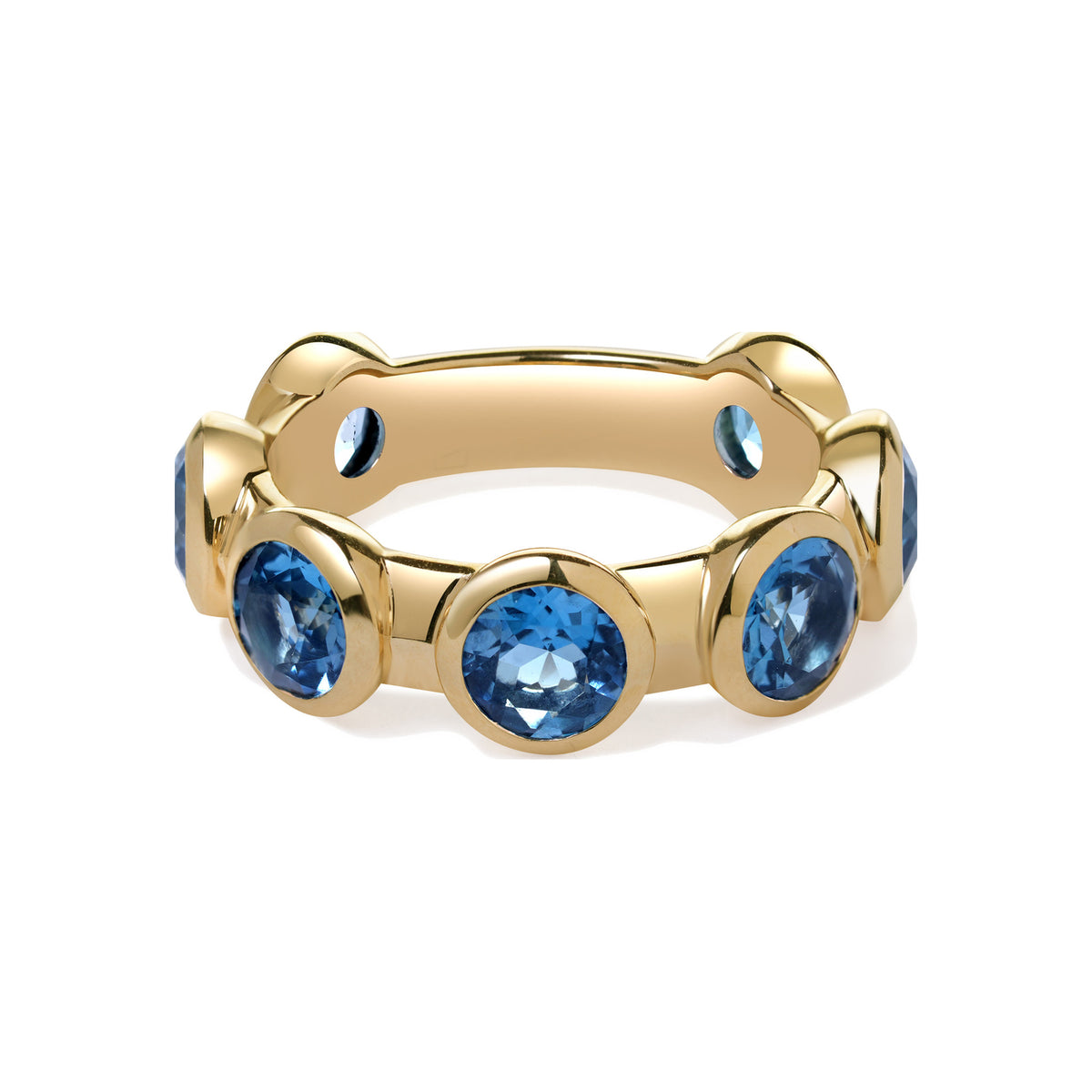 London Blue Topaz Bezel Band