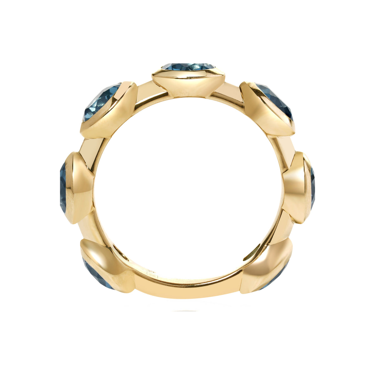 London Blue Topaz Bezel Band