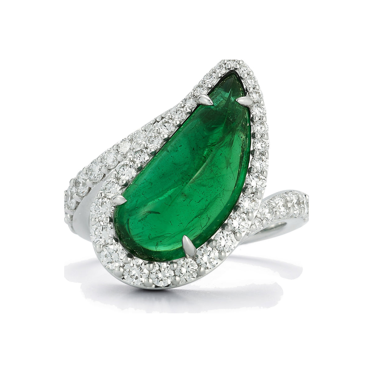 Emerald and Diamond Ring