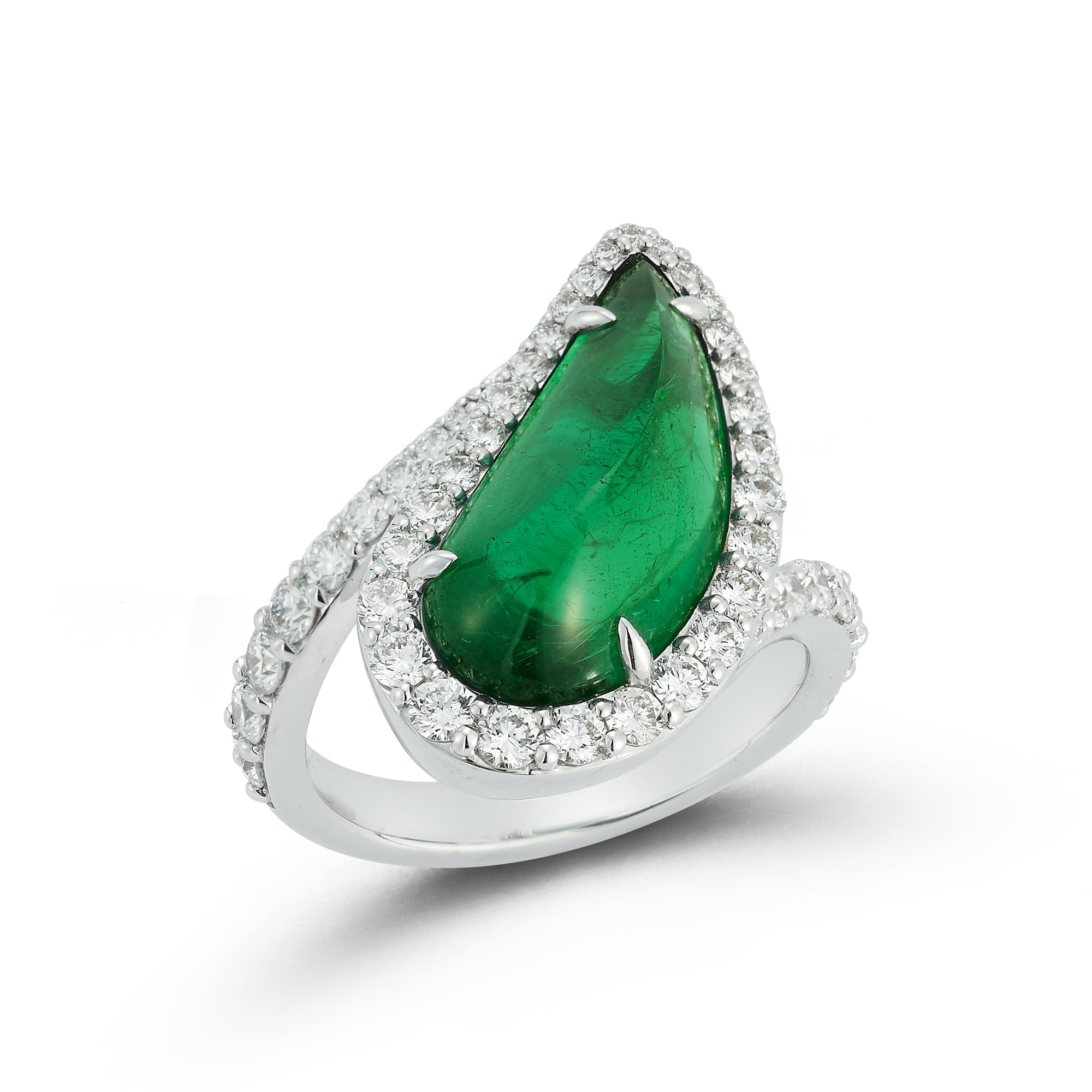 Emerald and Diamond Ring