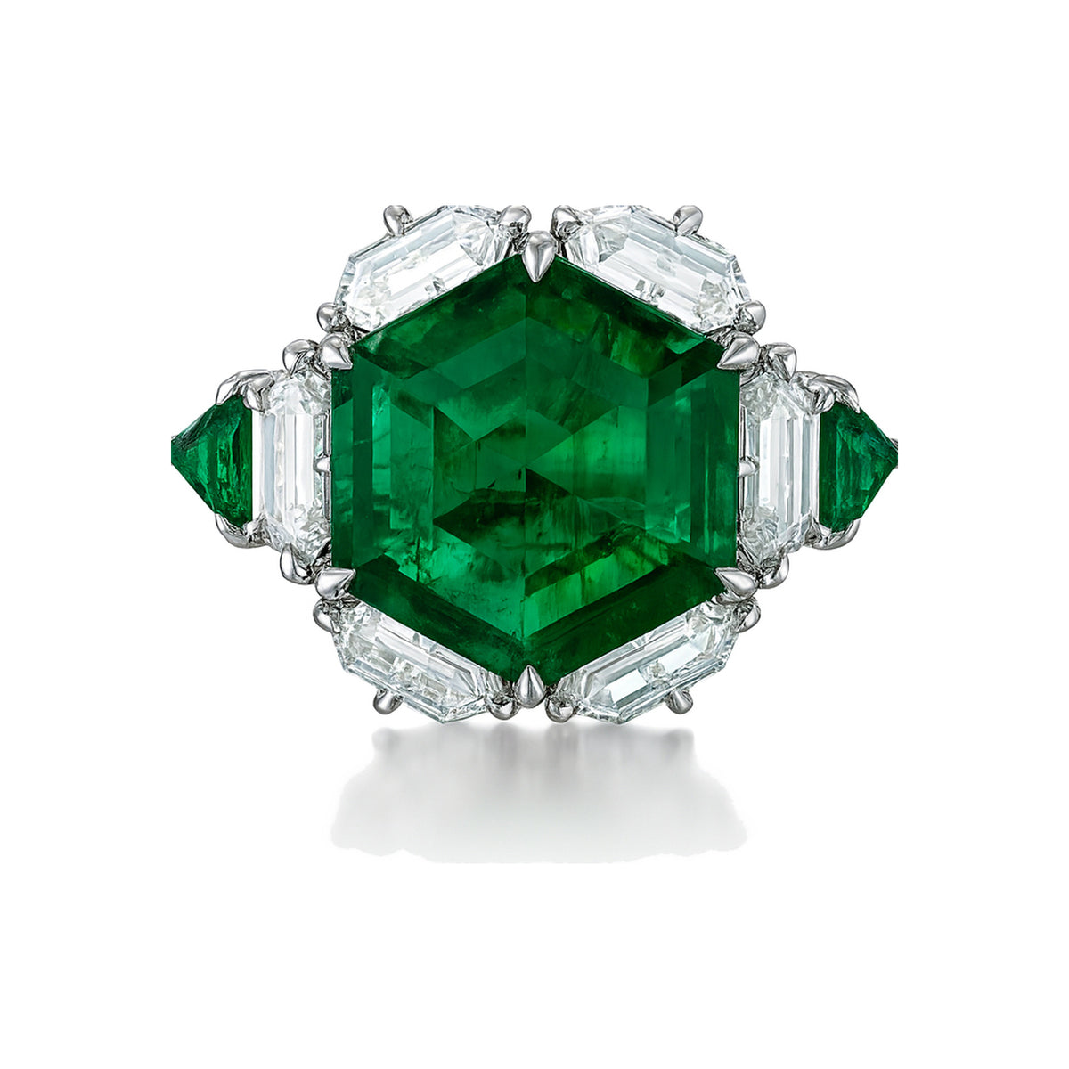 Nova Hexa Emerald Ring