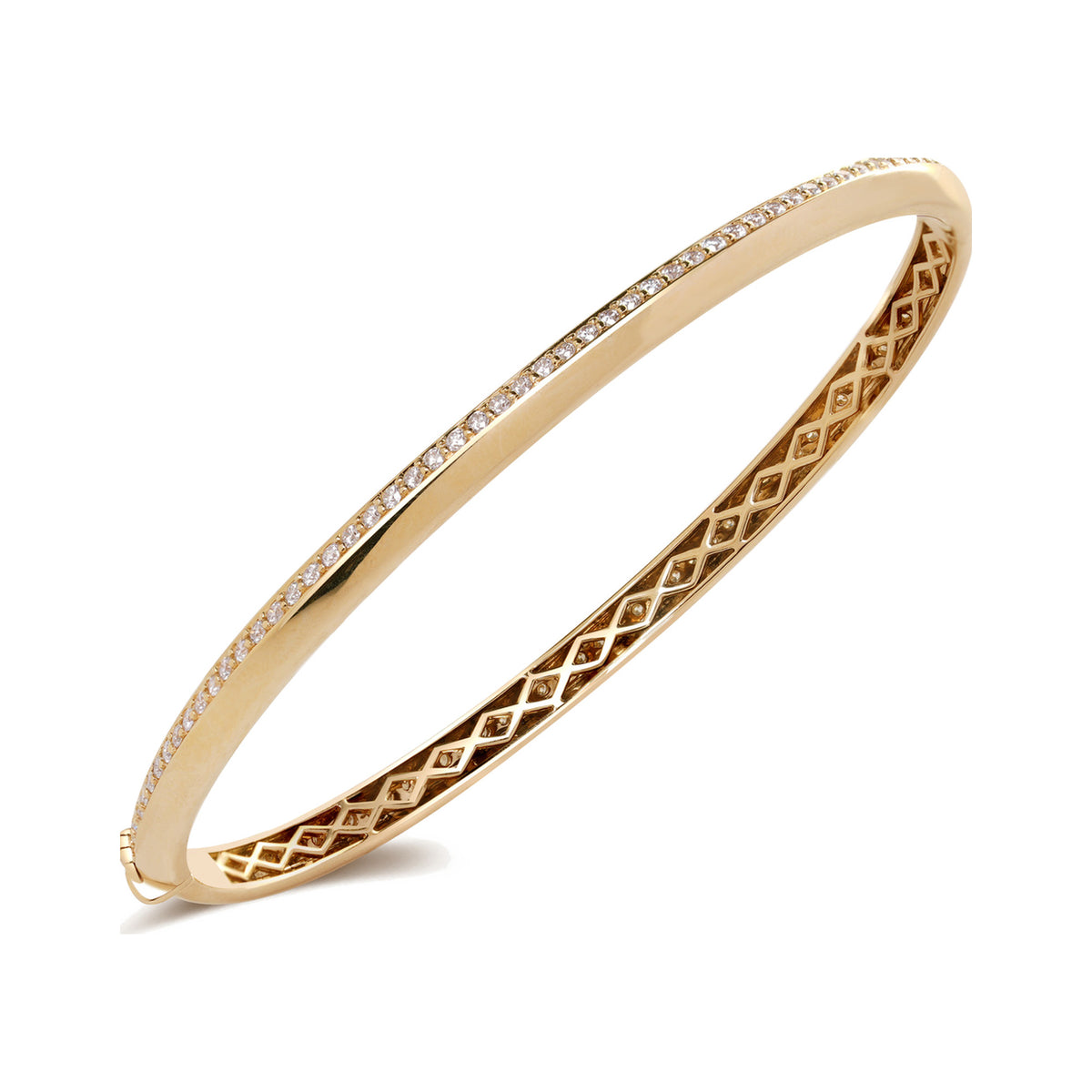 Diamond Knife Edge Bangle