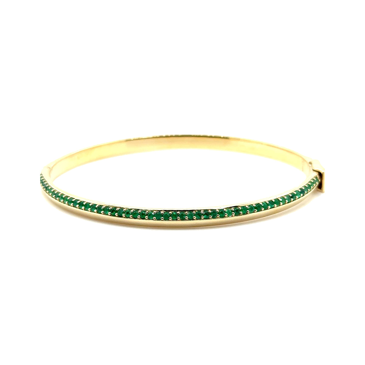 Emerald Knife Edge Bangle