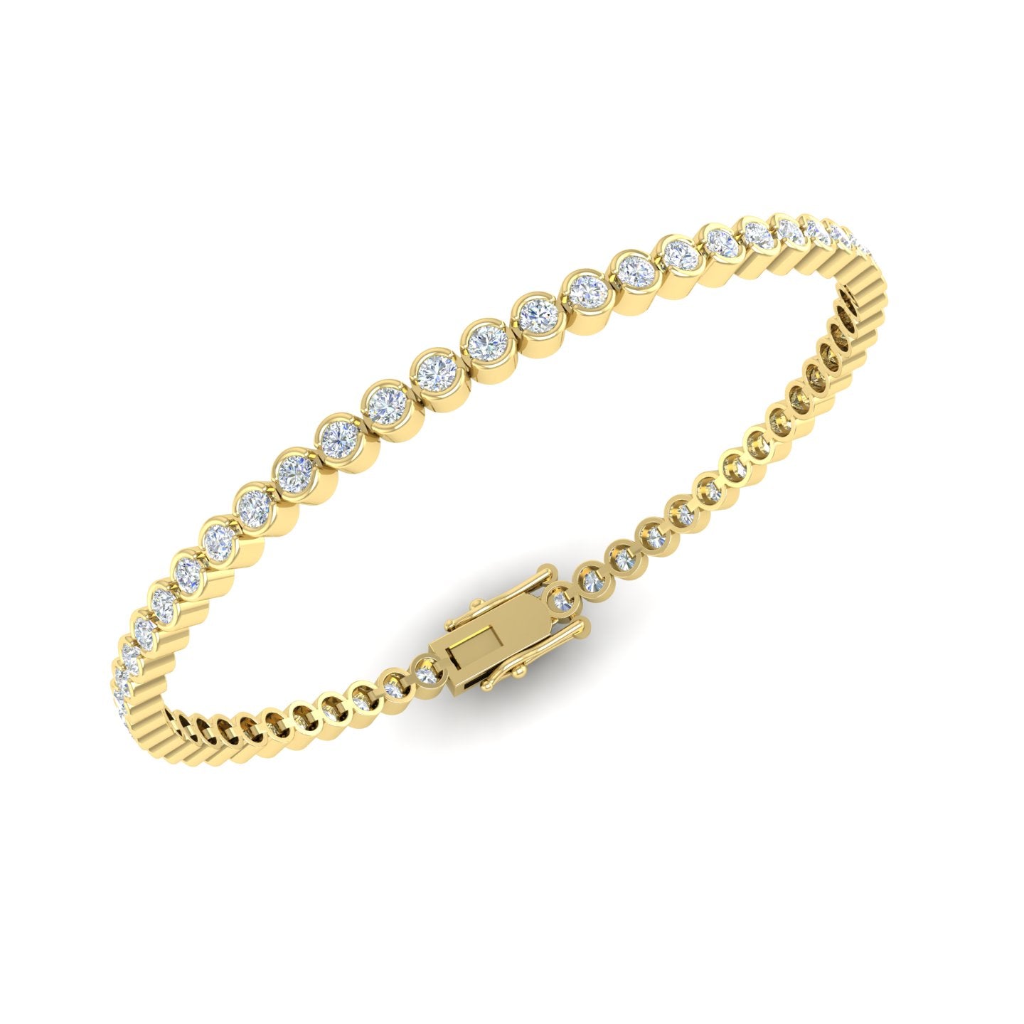 Diamond Bezel Tennis Bracelet