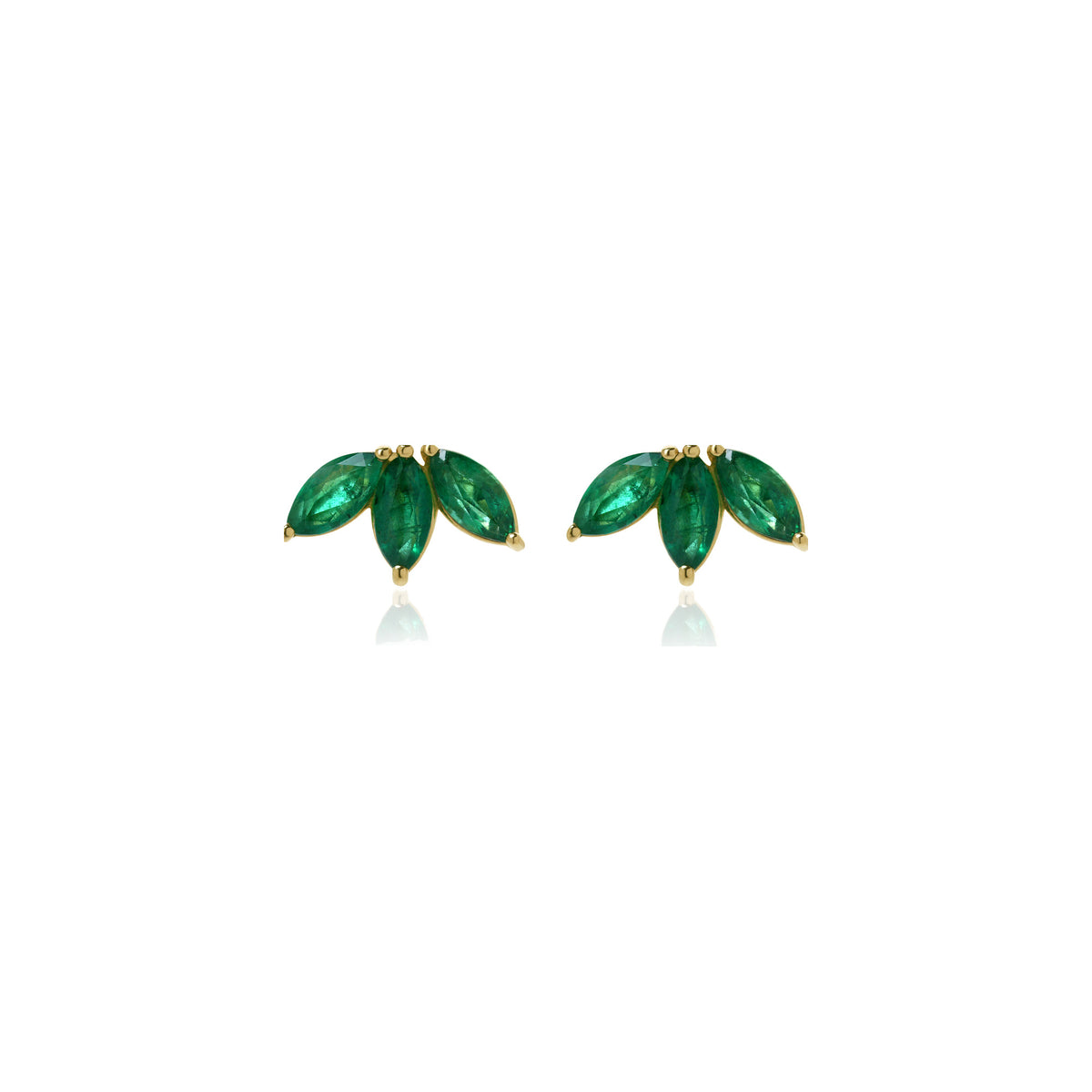 Emerald Stud Earrings