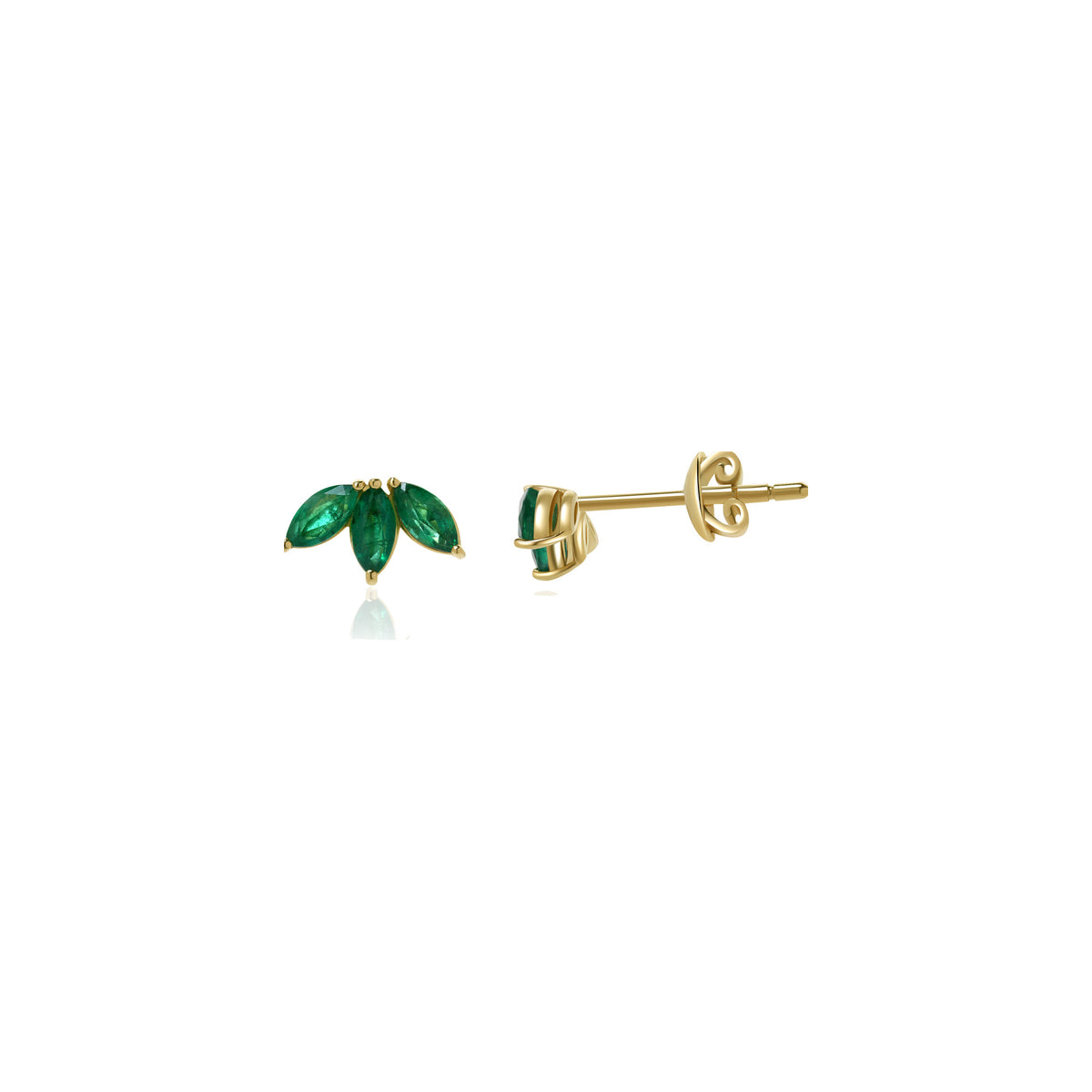 Emerald Stud Earrings