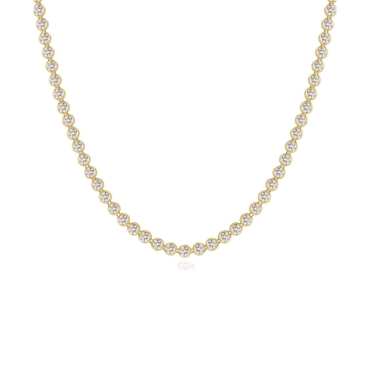 Diamond Bezel Eternity Necklace