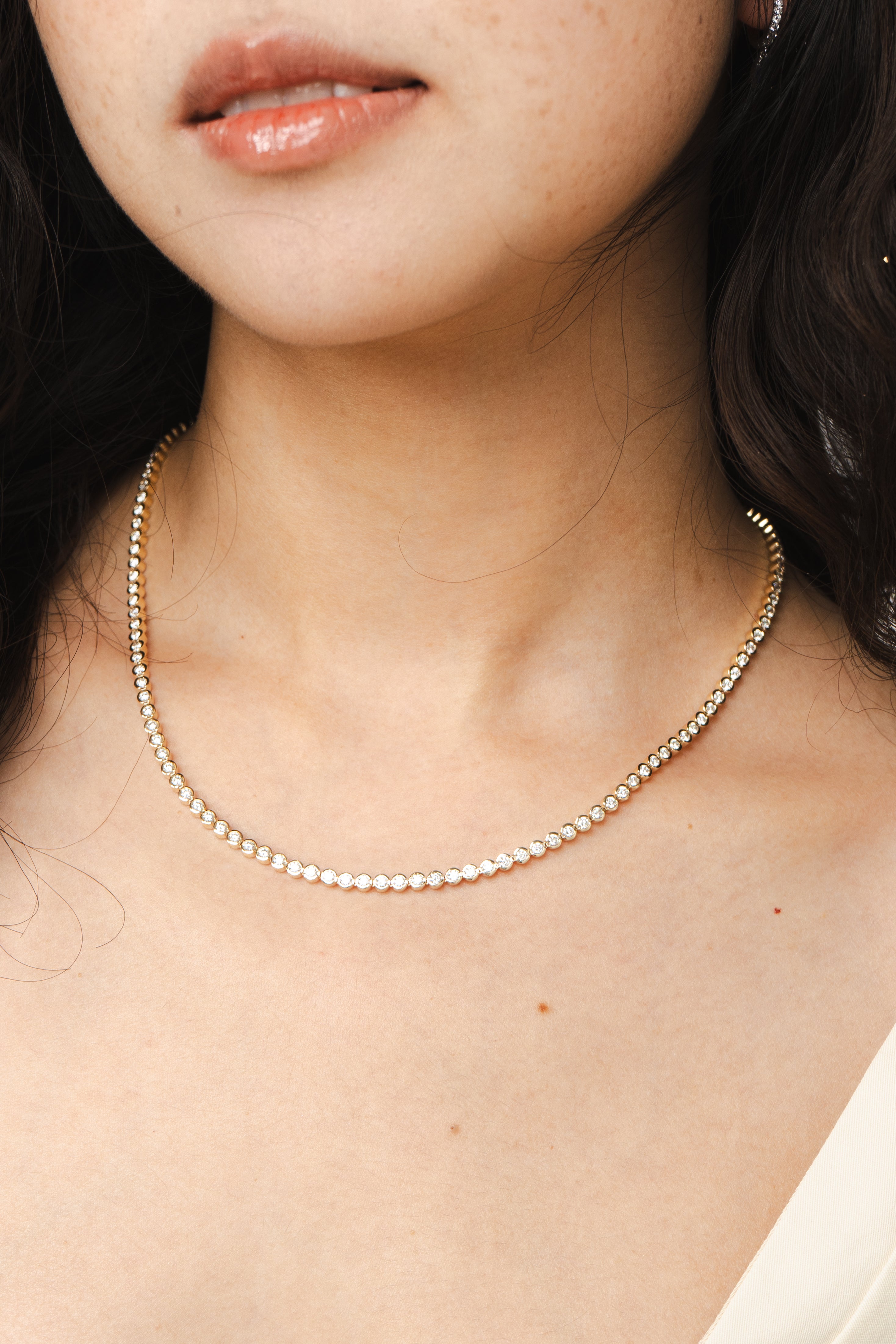 Diamond Bezel Eternity Necklace
