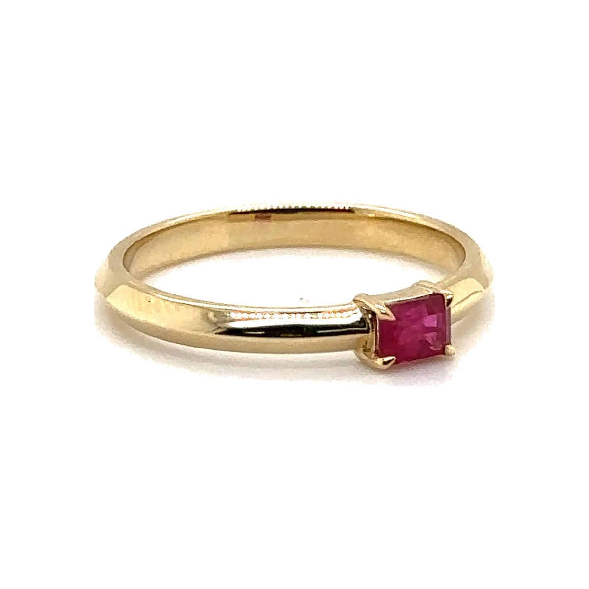 Ruby Solitaire Petite Ring