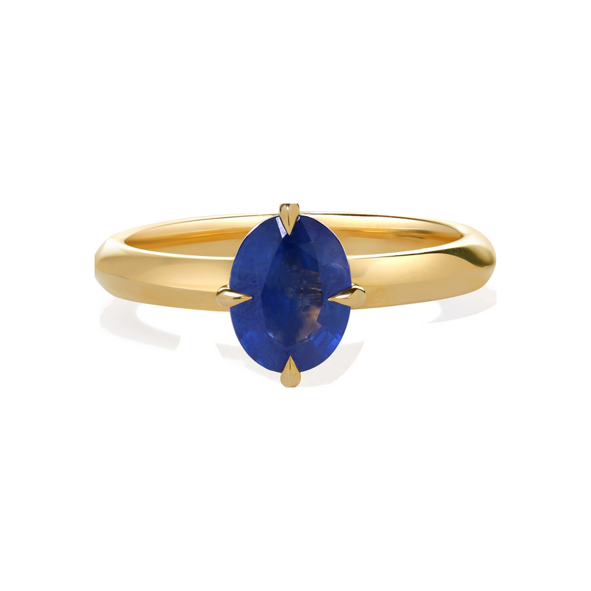 Blue Sapphire Solitaire Ring