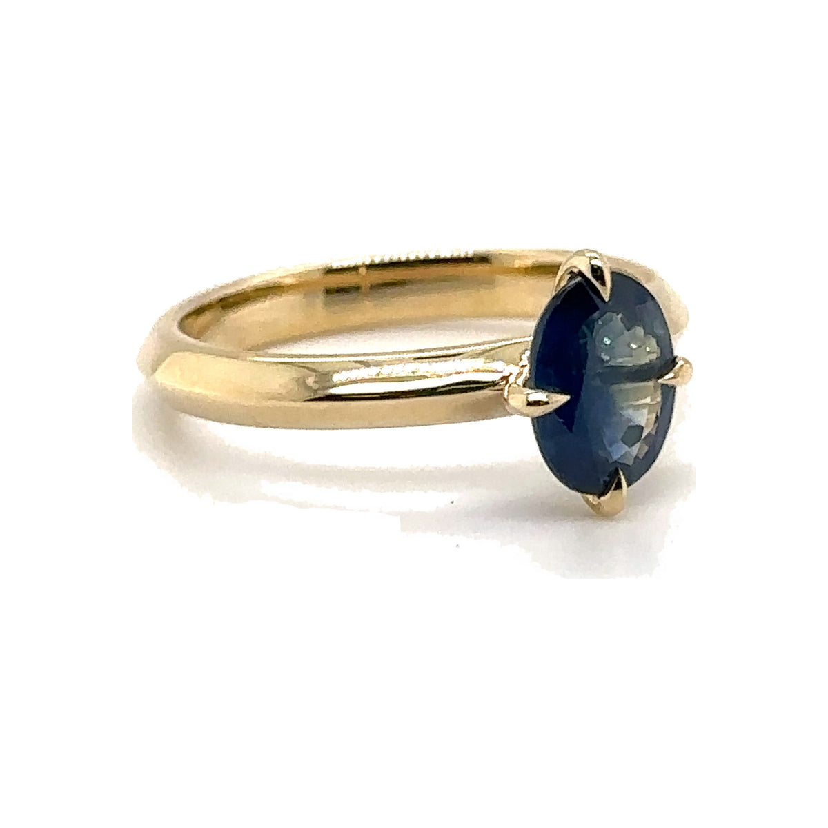Blue Sapphire Solitaire Ring