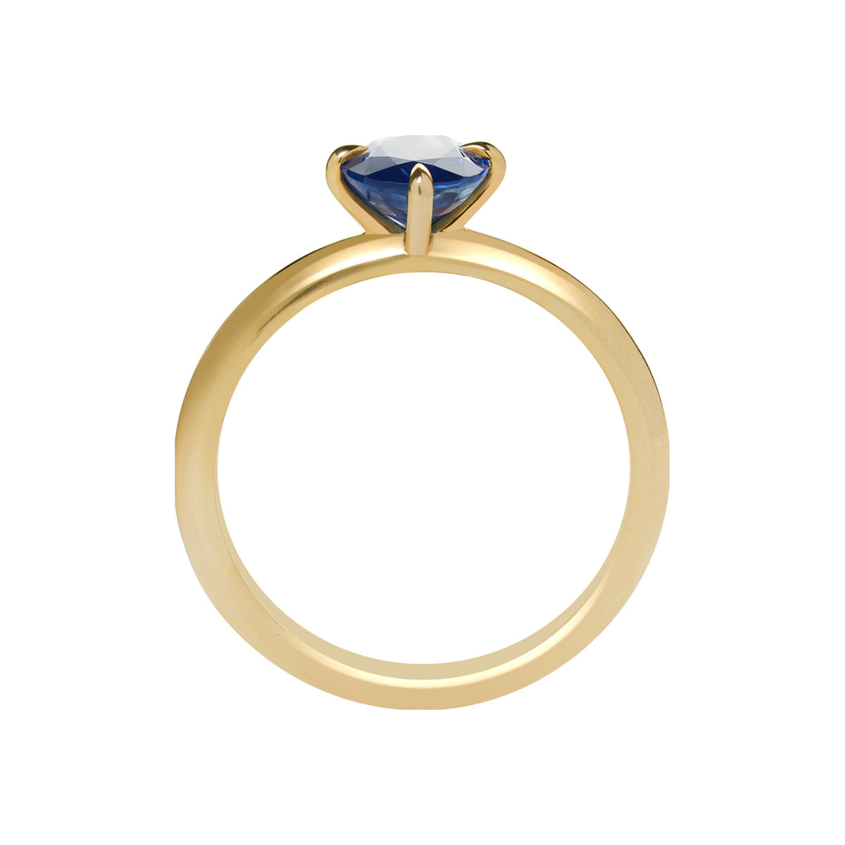 Blue Sapphire Solitaire Ring