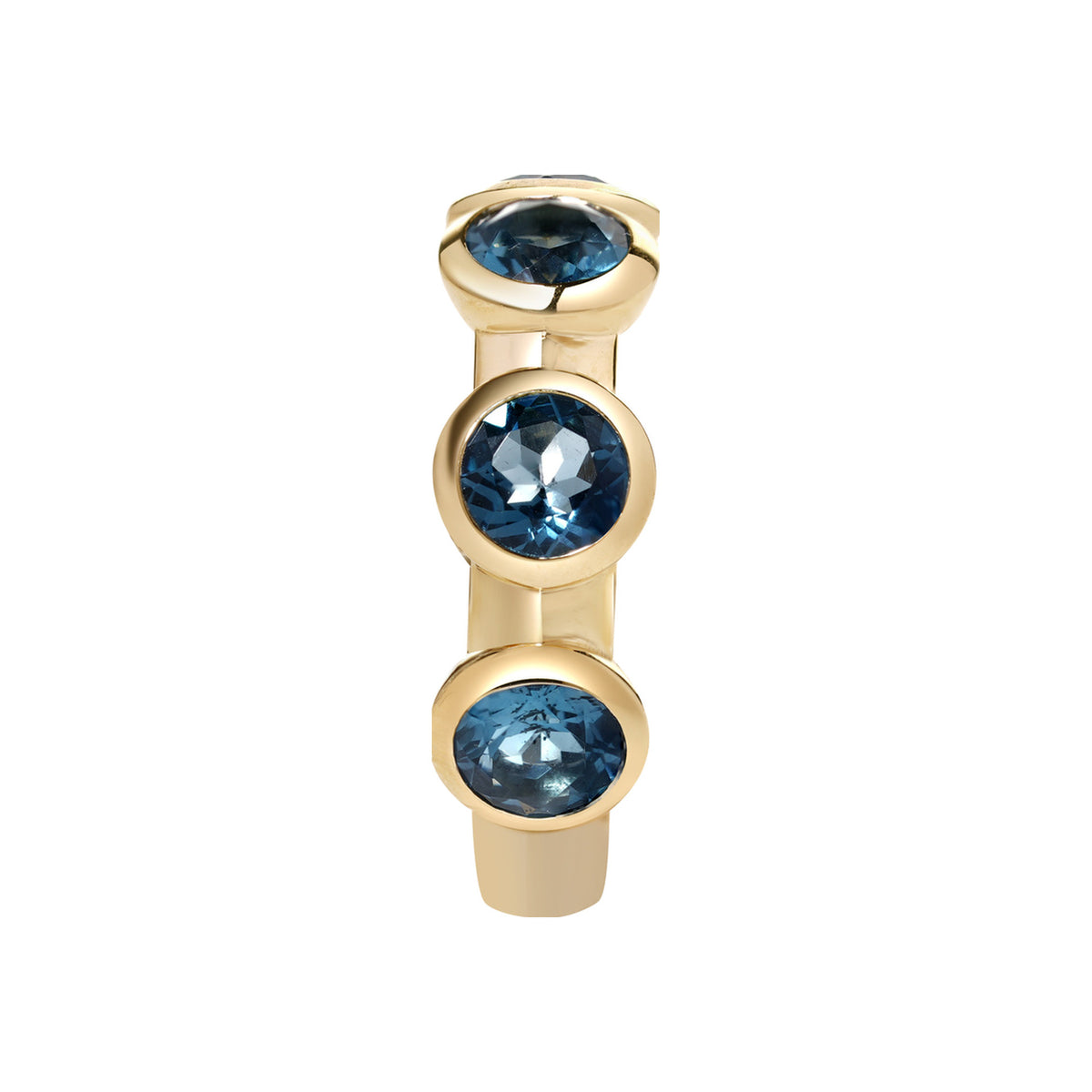 London Blue Topaz Bezel Band