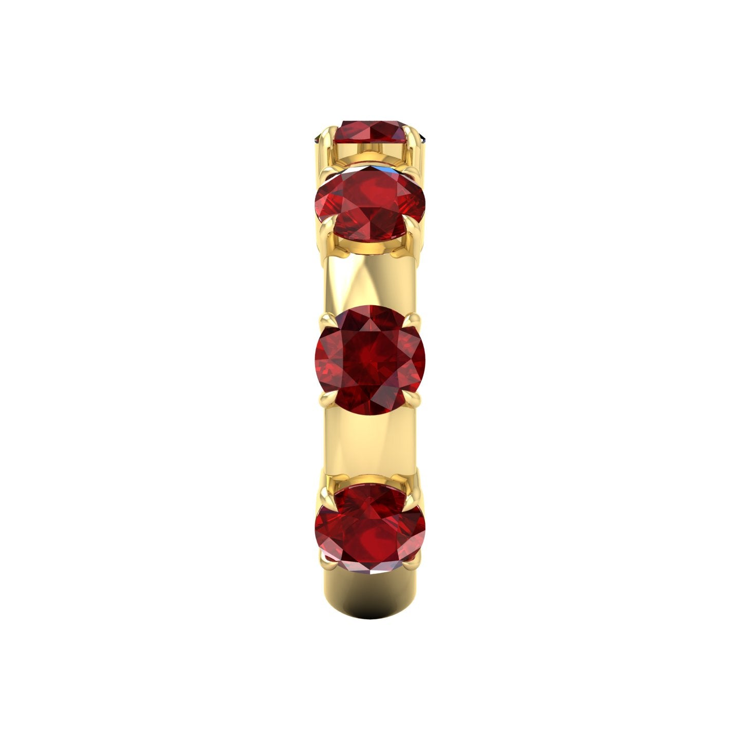 Ruby Floating Half Eternity Band