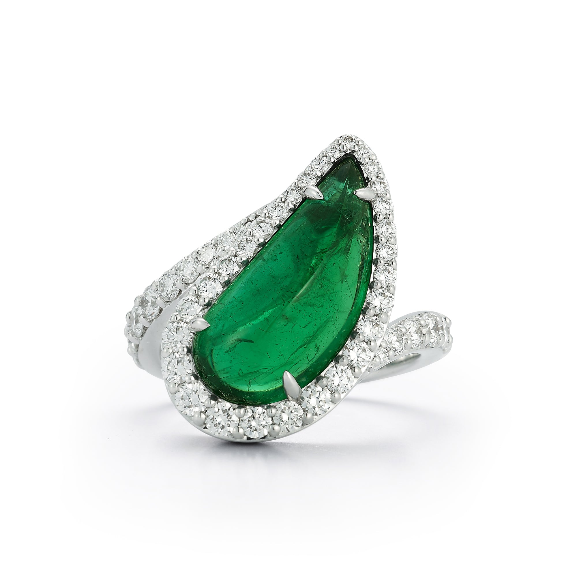 Emerald and Diamond Ring