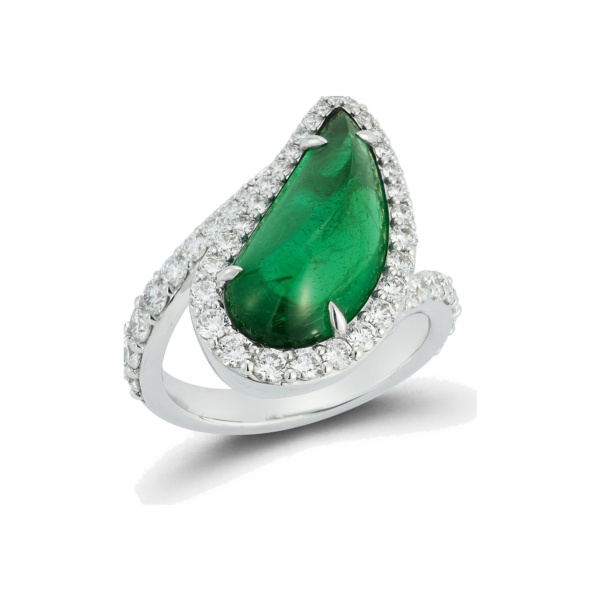 Emerald and Diamond Ring