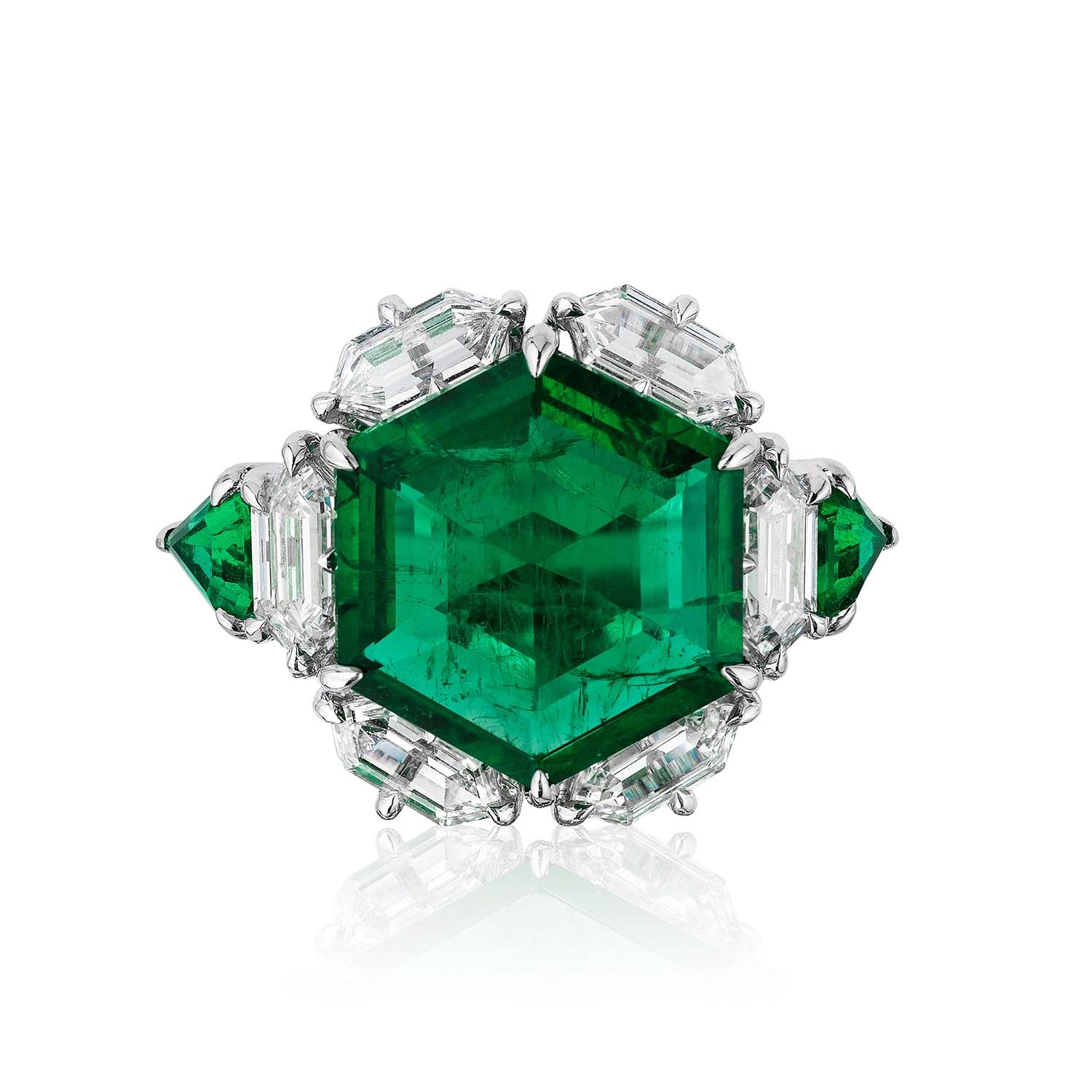 Nova Hexa Emerald Ring